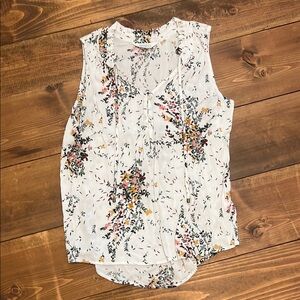 Market & Spruce Brown Tan Sleeveless Blouse